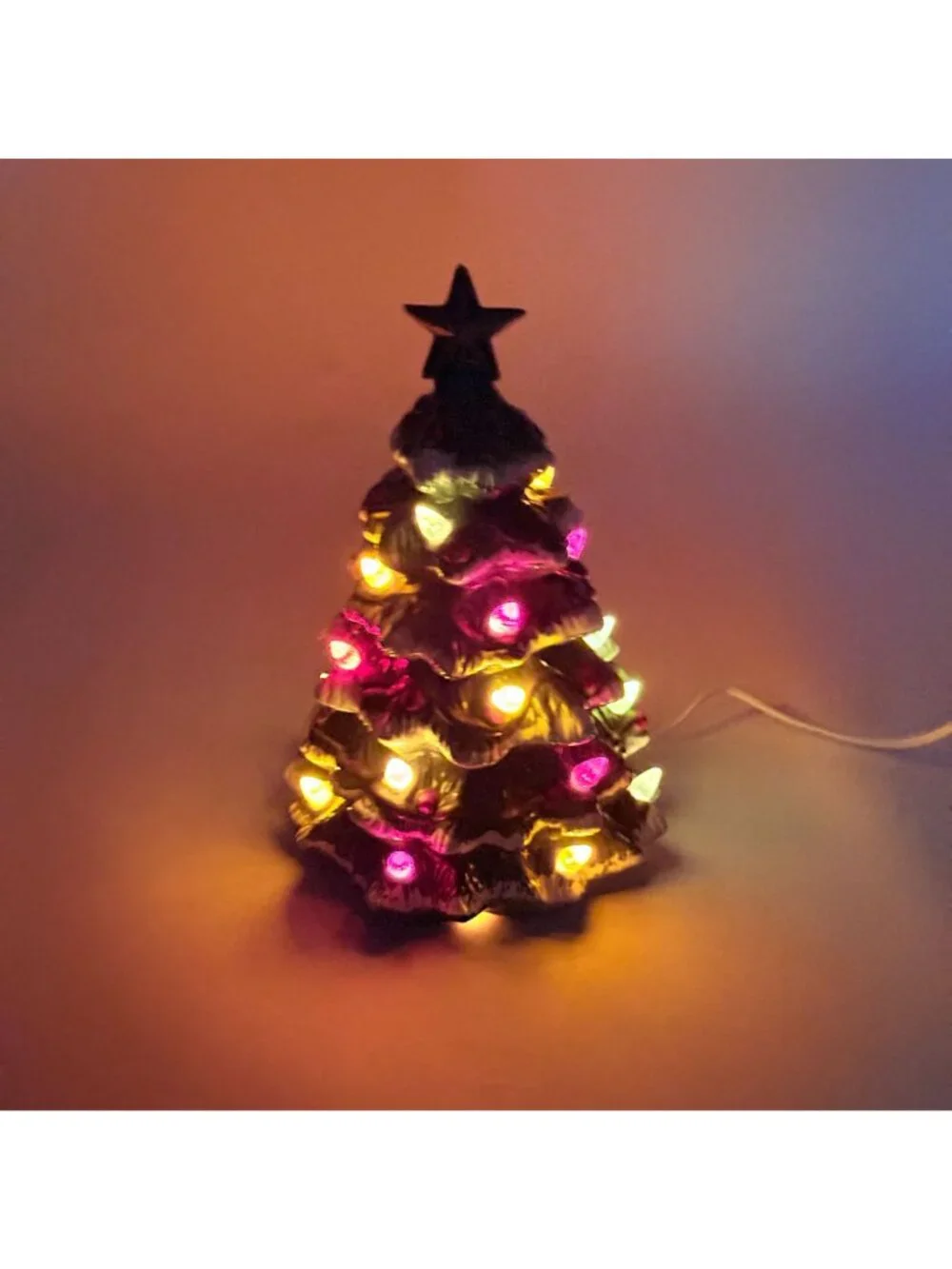 Vintage 1982 Ron Gordon Designs Ceramic Christmas Tree 10.5